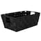 Simplify Small Black Woven Storage Shelf Baskets, 2ct.